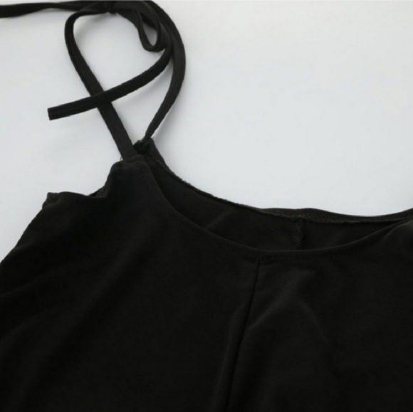 RESTOCKED! Black High Waist Overall Pants - Picture 4 of 6